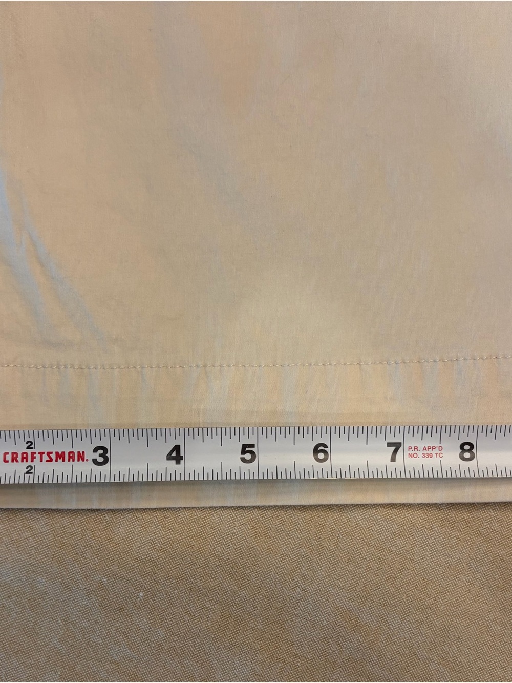 J. Crew Factory Lizzie Cream Wide-Leg Cotton Pants Size 26 - Picture 7 of 8
